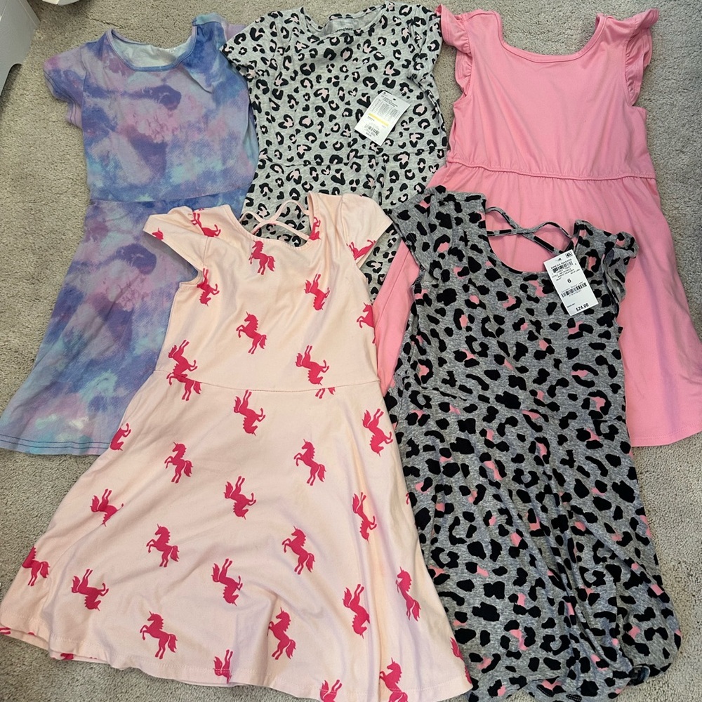 Pink Unicorn Kids Dresses leopard girls 6 epic threads jumping bean girls